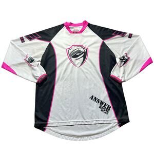 Answer Racing Y2K Pink Black White MX Jersey